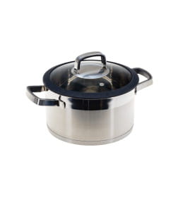 Кастрюля из нержавеющей стали 4,7 л/22х12,5 см со стеклянной крышкой BB102416