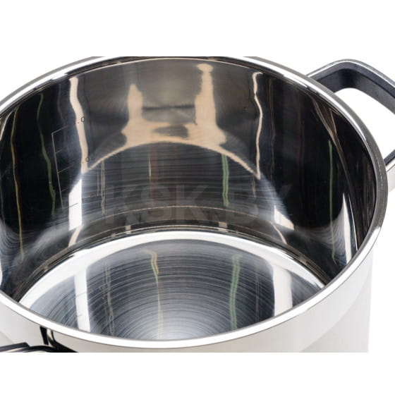 Кастрюля из нержавеющей стали 3,9 л/20х12,5 см со стеклянной крышкой BB102415 (BB102415) 