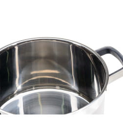 Кастрюля из нержавеющей стали 6,1 л/24х13,5 см со стеклянной крышкой BB102417