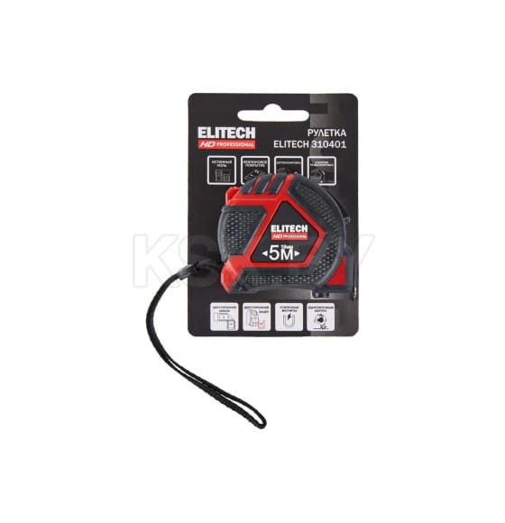 Рулетка  5м х 19мм (310401) Elitech HD 207190 (207190) 