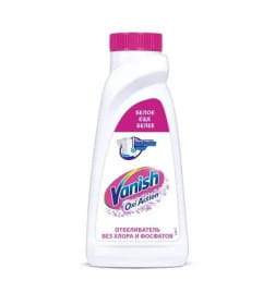 Пятновыводитель и отбеливатель для тканей Vanish Oxi Action Кристальная белизна (жидкий) 415 мл