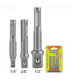 Набор адаптеров головок 1/2", 1/4", 3/8" SDS-Plus DYLLU DTSV4K02