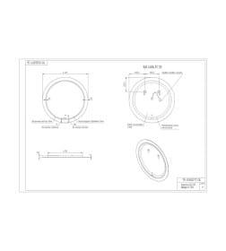 Зеркало CERSANIT LED 012 design 72x72 с подсветкой, круглое