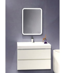 Зеркало-шкаф Silver mirrors "Фиджи" 60 (600х800 R-78) правый, часы