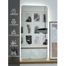 Зеркало прямоугольное с подсветкой, сенсор на касание с закругленными углами, 45х77 см Emze LED.SMART.45.77.4K (LED.SMART.45.77.4K) 