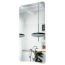 Зеркало прямоугольное с закруглёнными углами в белой УФ-окантовке, 45х77 см Emze UV.SMART.45.77.BEL (UV.SMART.45.77.BEL) 