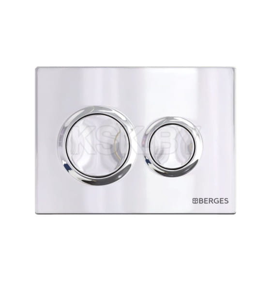 Комплект Berges: инсталляция Visam Slim 525, кнопка О3 хром глянец, унитаз VENTAS Rimless, сиденье дюропласт (EX-043241) 