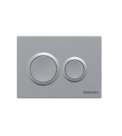 Инсталляция Berges NOVUM кнопка O2 матовый хром