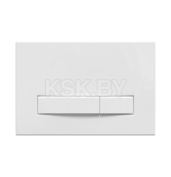 Комплект Berges: инсталляция АТОМ Line, кнопка белая, унитаз FLOE S Rimless, сидение дюропласт Floe S Slim SO (043346) 