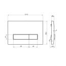 Комплект Berges: инсталляция АТОМ Line, кнопка черная Soft Touch, унитаз FLOE S Rimless, сидение дюропласт Floe S Slim SO (043345) 