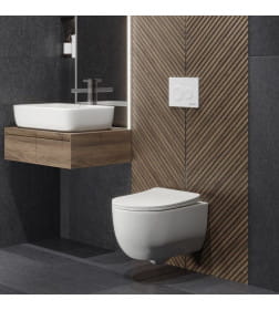 Комплект Berges 043239: инсталляция NOVUM525, кнопка О1 белая, унитаз VENTAS Rimless, сиденье дюропласт Ventas Slim SO