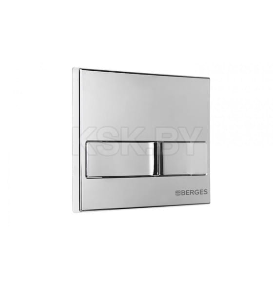 Комплект Berges: инсталляция Visam Slim 525, кнопка L3 хром глянец, унитаз VENTAS Rimless, сиденье дюропласт (EX-043237) 