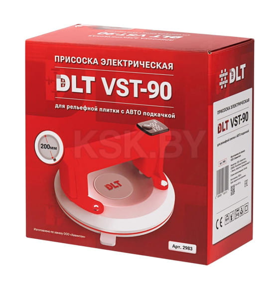 Присоска электрическая DLT VST-90 для рельефной плитки с АВТО подкачкой (2983) 