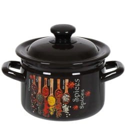 Кастрюля бортовая 4 л коричневый/Карри (форма цилиндр) 41704-142/6-У4Карри