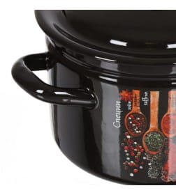 Кастрюля бортовая 4 л коричневый/Карри (форма цилиндр) 41704-142/6-У4Карри