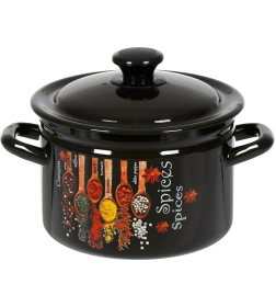 Кастрюля бортовая 3 л коричневый/Карри (форма цилиндр) 41704-122/6-У4Карри