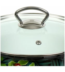 Набор кастрюль Тропическая ночь-5-1-Элит 2,4/3,4/5 л (черный) 72315-ТРОПИЧЕСКАЯ НОЧЬ