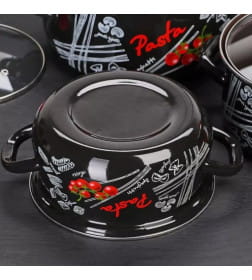 Набор кастрюль Болоньезе-1-ЭКСТРА 2/3/4 л (черный) 61915-БОЛОНЬЕЗЕ