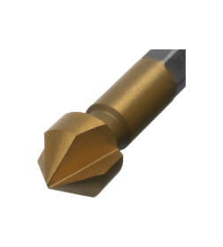 Зенковка конусная под М5, HSS, по металлу, 6-гранный хвостовик Denzel