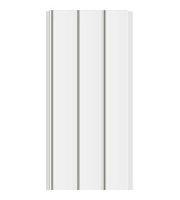 Панель 240х3000х8,0 мм. СЕРЕБРО Люкс 3-х секционная 1шт=0.72м.кв.