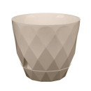 Горшок "Laurel" D145мм, 1,3л с поддоном (бежевый) (2216108) 