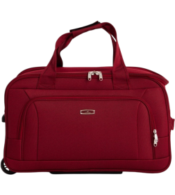 Чемодан на колесах L'case Boston (M, бордовый-черный)