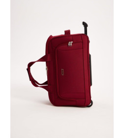 Чемодан на колесах L'case Boston (M, бордовый-черный)