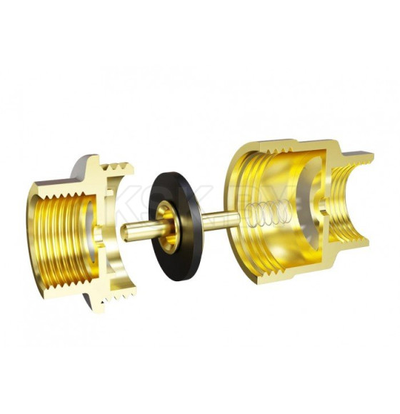 Клапан обратный 1/2"  пружинный латунный шток, LD (LD.58.100.15) 