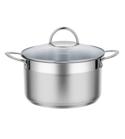 Кастрюля из нержавеющей стали со стеклянной крышкой 22 см 4,4 л MAUNFELD GERDA MCS44S07