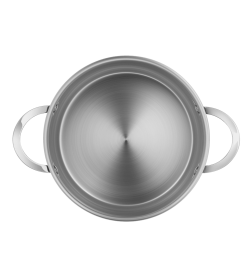 Кастрюля из нержавеющей стали со стеклянной крышкой 22 см 4,4 л MAUNFELD GERDA MCS44S07