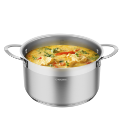 Кастрюля из нержавеющей стали со стеклянной крышкой 22 см 4,4 л MAUNFELD GERDA MCS44S07
