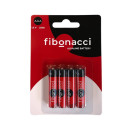 Батарейка AAA LR03 1.5V (4шт.) алкалиновые Fibonacci (FB-LR3-BL4) 