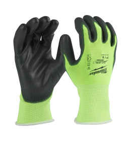 Перчатки защитные Hi-Vis Cut level 1/A, M/8 (12 пар) Milwaukee 4932492914