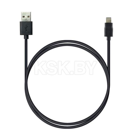 Кабель USB 8 pin AppleLightning SyncCharg 1 м (черный) ROBITON P7 black БЛ14955 (БЛ14955) 
