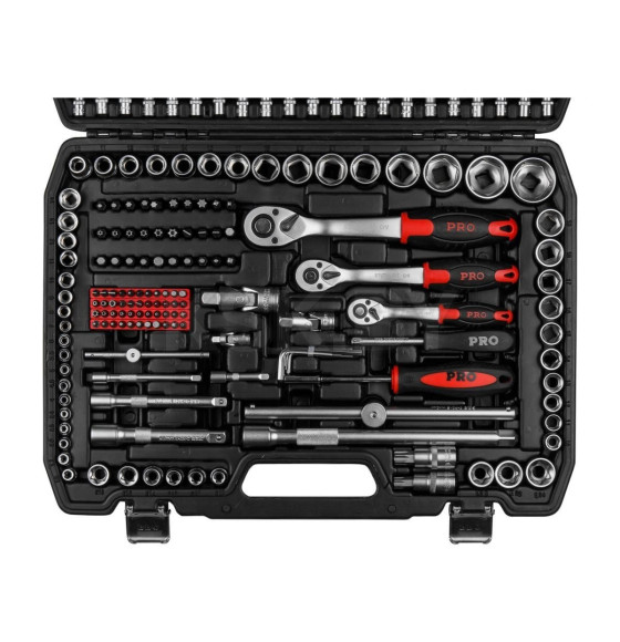 Набор головок и ключей 216пр. 1/4",3/8",1/2" PRO STARTUL STUTTGART (PRO-216S) 