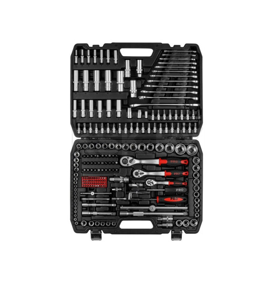 Набор головок и ключей 216пр. 1/4",3/8",1/2" PRO STARTUL STUTTGART (PRO-216S) 