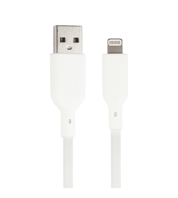 Кабель USB-A на Apple 8 pin, силиконовый, 1 м, 2,4A, 5V, 12W (белый) QUMO MFI С48 Q32988