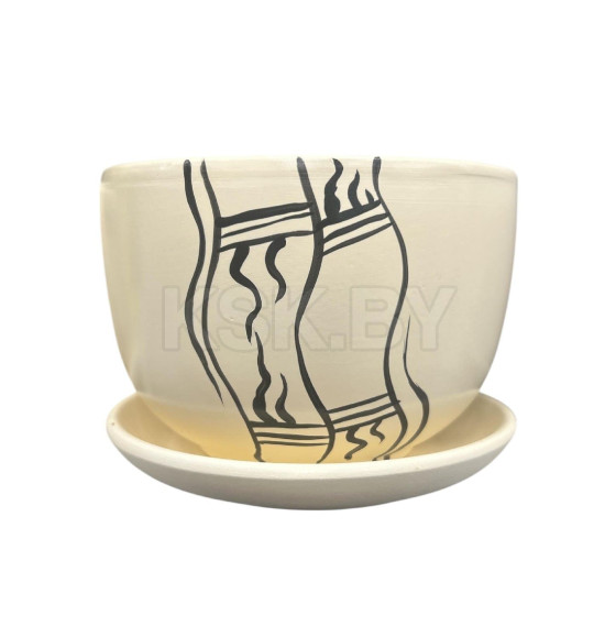 Кашпо с подставкой 0,5 л 5953/8-23 сорт 1 (14с104/8) (14с104/8) 