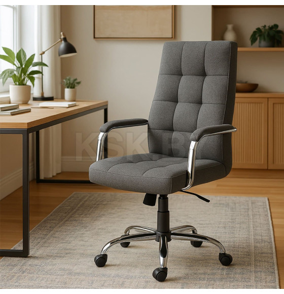 Кресло Брест 1, ткань Jazz 06 серый (120607) 