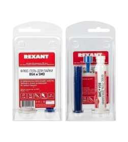 Флюс-гель для пайки BGA и SMD 12 мл (шприц) REXANT 09-3684