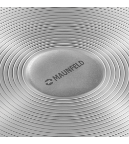 Ковш из литого алюминия со стеклянной крышкой 18 см 1,6 л MAUNFELD GALAXITE MF18GLX01SP