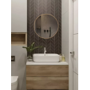 Зеркало круглое с дуб УФ-окантовкой, 60 см Emze UV.60.60.DUB (UV.60.60.DUB) 