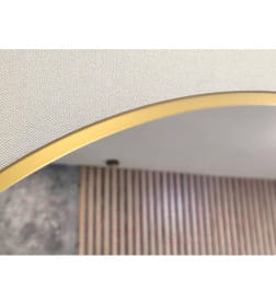 Зеркало круглое с золотой УФ-окантовкой и подсветкой, 70 см Emze LED.UV.70.70.AUR