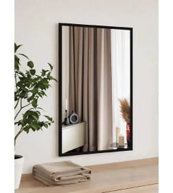 Зеркало прямоугольное 40х60 см в раме МДФ (чёрный) Emze DK4001