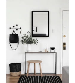 Зеркало прямоугольное 40х60 см в раме МДФ (чёрный) Emze DK4001