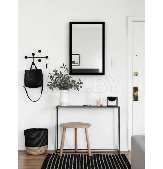 Зеркало прямоугольное 40х60 см в раме МДФ (чёрный) Emze DK4001 (DK4001.CHE) 