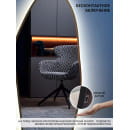 Зеркало фигурное с золотой УФ-окантовкой и подсветкой 49х115 см Emze LED.UV.NF.49.115.AUR.4K (LED.UV.NF.49.115.AUR.4K) 