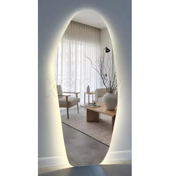 Зеркало фигурное с подсветкой 49х115 см Emze LED.NF.49.115.4K (LED.NF.49.115.4K) 