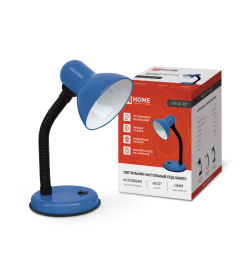 Светильник настольный под лампу на основании СНО 12С-E27 (синий) IN HOME 4690612055480