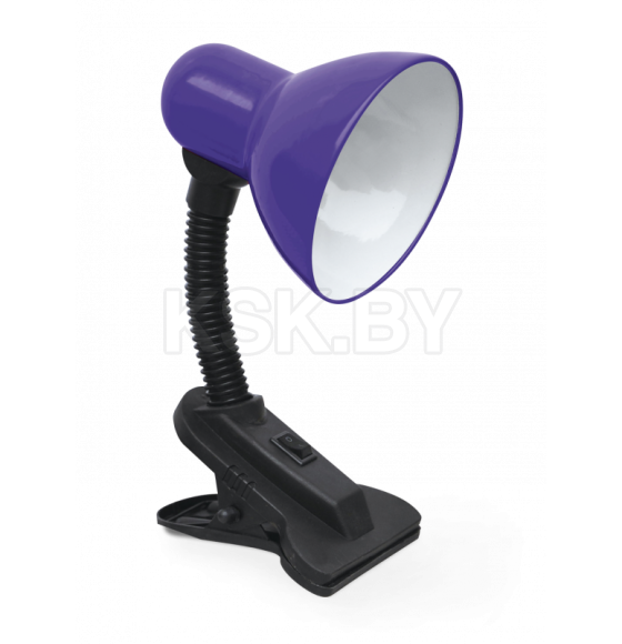 Светильник настольный под лампу на прищепке СНП 21Ф 40Вт E27 230В (фиолетовый) IN HOME 4690612046990 (4690612046990) 